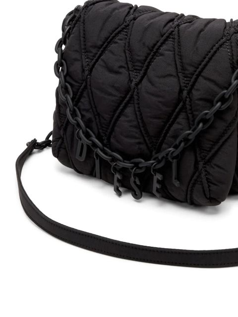Diesel small Charm-D shoulder bag - Black - zdjęcie produktu nr 2