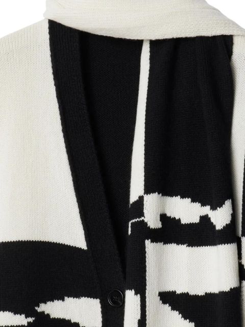 Burberry Equestrian Knight motif cape - Black