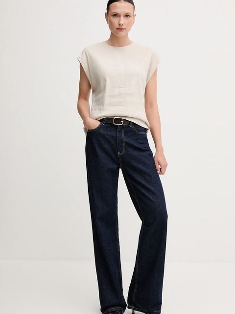 Calvin Klein bluzka lniana - zdjęcie produktu nr 2