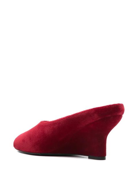 TOTEME 90mm peep toe heeled sandals - Red