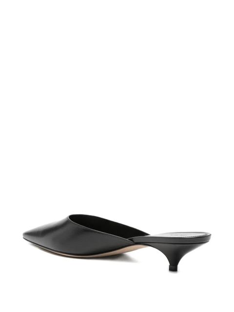 The Row Liisa Kitten pointed mules - Black