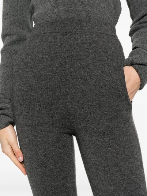 Saint Laurent high-waisted cashmere leggings - Grey