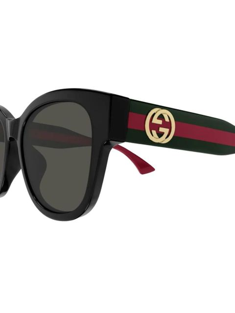 Gucci Eyewear butterfly frame sunglasses - Black