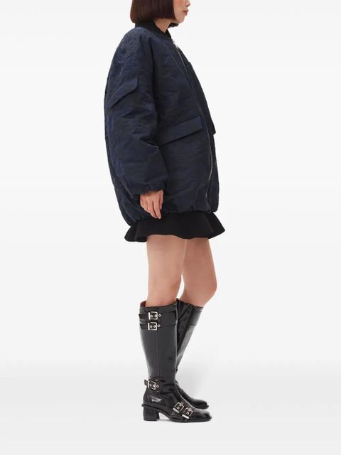 GANNI jacquard zip-up bomber jacket - Blue - zdjęcie produktu nr 2