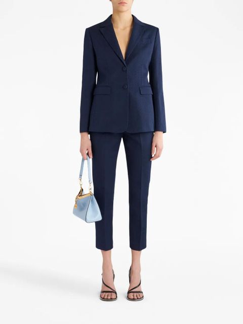 ETRO single-breasted notched blazer - Blue