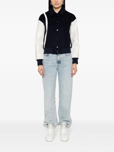 Axel Arigato Bay logo-embroidered bomber jacket - Blue - zdjęcie produktu nr 2