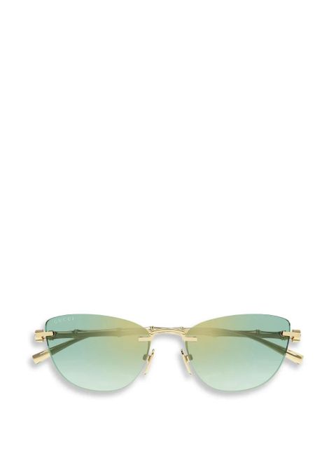 Gucci Eyewear cat-eye sunglasses - Gold - zdjęcie produktu nr 1