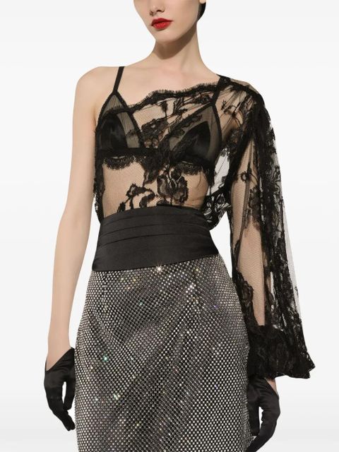 Dolce & Gabbana One-shoulder blouse - Black