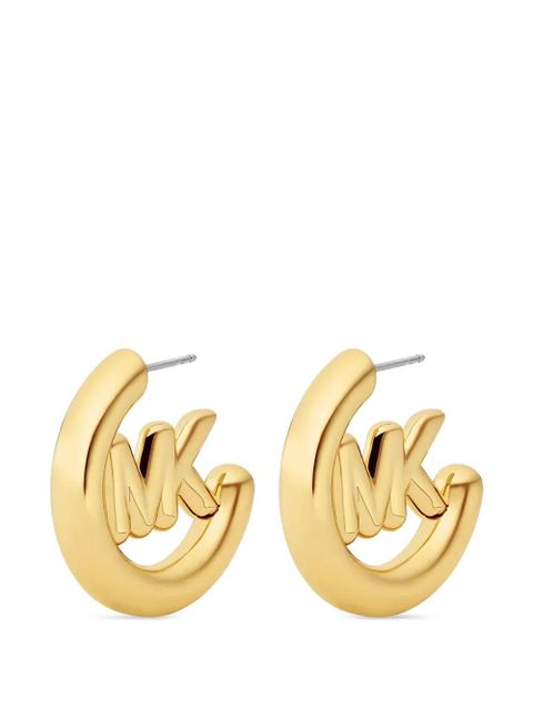 Michael Kors logo-hoop earrings - Gold - zdjęcie produktu nr 1