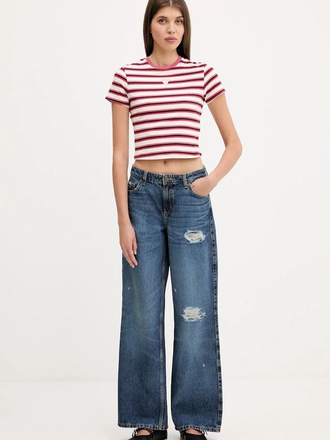 Guess Originals t-shirt damski kolor beżowy W5GI57 J1314 - zdjęcie produktu nr 2