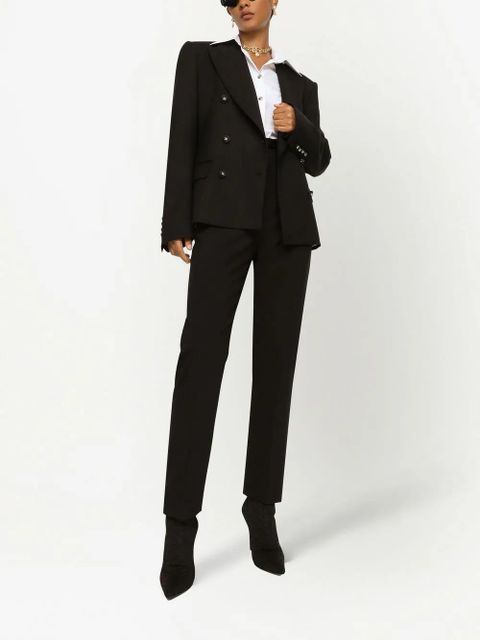 Dolce & Gabbana tuxedo-band tailored trousers - Black