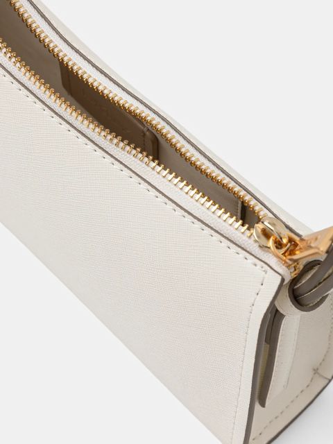 Dkny torebka skórzana kolor beżowy R433YG57