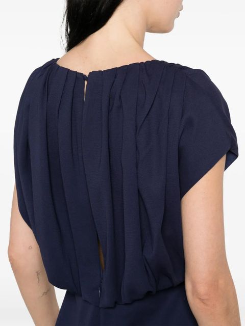 STAUD char gathered maxi dress - Blue