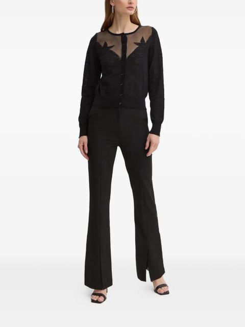 PINKO sheer-panel cardigan - Black - zdjęcie produktu nr 2