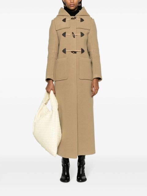 Prada slouch-hood wool coat - Neutrals - zdjęcie produktu nr 2