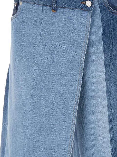 Coperni patchwork denim skirt - Blue