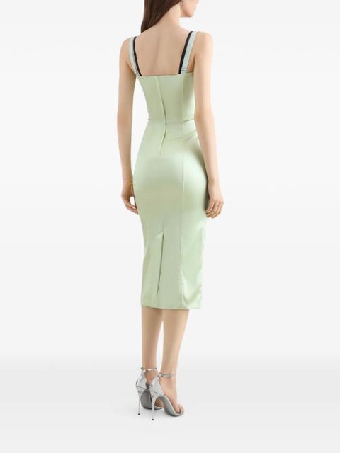 Dolce & Gabbana bustier-style dress - Green