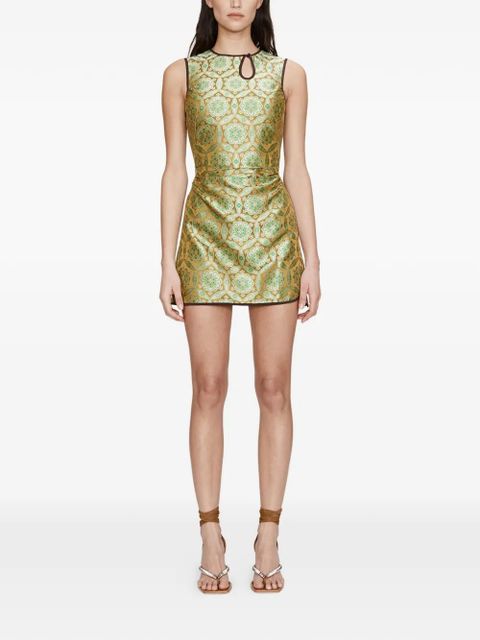 Christopher Esber loophole printed tank dress - Gold - zdjęcie produktu nr 1