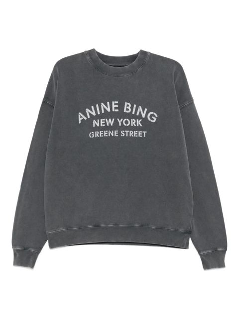 ANINE BING logo-print sweater - Grey - zdjęcie produktu nr 1