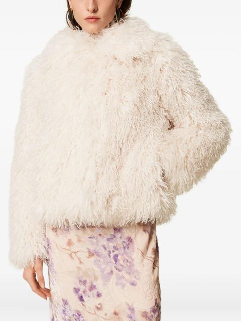 TWINSET faux-fur jacket - Neutrals