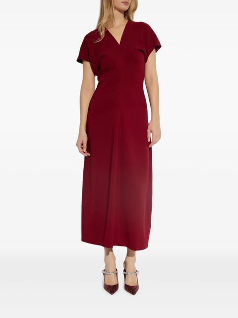 ANINE BING Zadig V-neck midi dress - Red