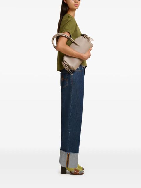 Marni cuffed logo-print T-shirt - Green - zdjęcie produktu nr 2