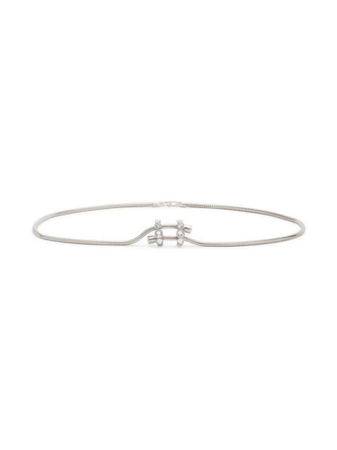 Lanvin brass crystal belt - Silver