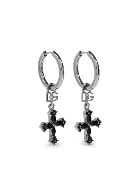 Dolce & Gabbana cross-pendant earrings - Silver - zdjęcie produktu nr 1