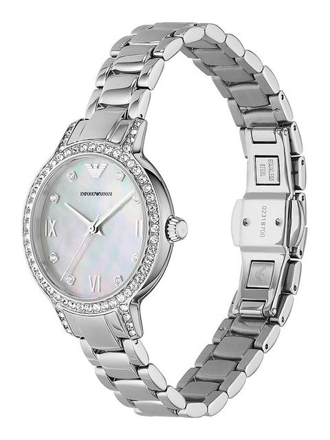 Emporio Armani zegarek AR11484 damski kolor srebrny