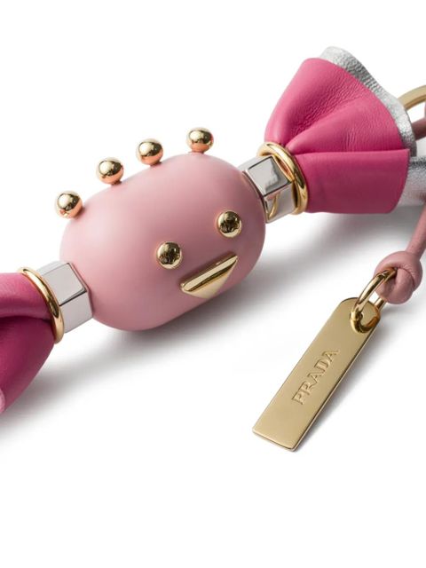 Prada leather candy charm keyring - Pink - zdjęcie produktu nr 2