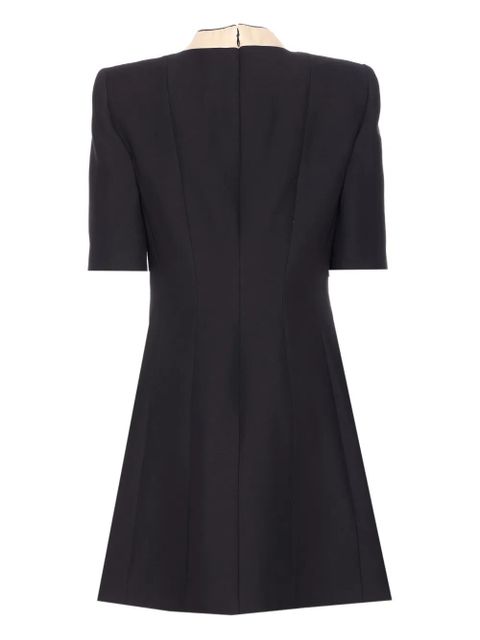 Valentino Garavani bow-detail short-sleeve mini dress - Black