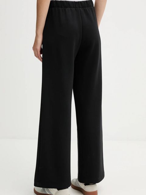 United Colors of Benetton spodnie dresowe damskie kolor czarny gładkie 3Y2F3F04K