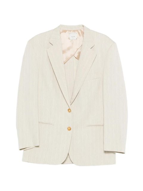Alysi buttoned stripped blazer - Neutrals - zdjęcie produktu nr 1