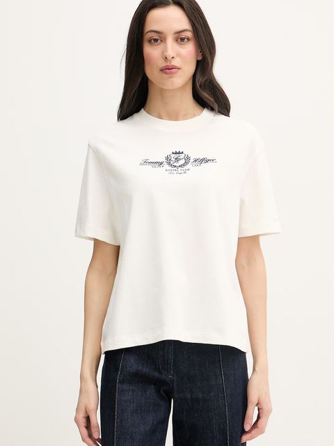 Tommy Hilfiger T-shirt damski bawełniany - zdjęcie produktu nr 1