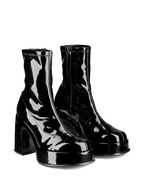 Jimmy Choo 100mm Hadi platform block-heel ankle boots - Black - zdjęcie produktu nr 2