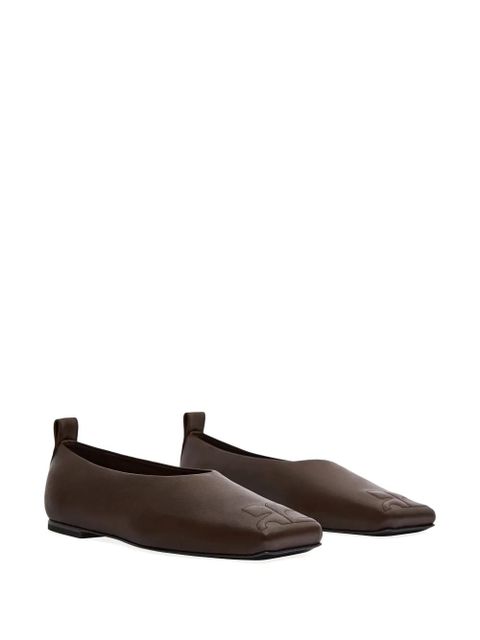 Courrèges minimal leather loafers - Brown - zdjęcie produktu nr 2
