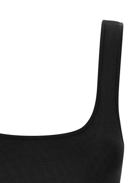 ENTIRE STUDIOS square neckline top - Black