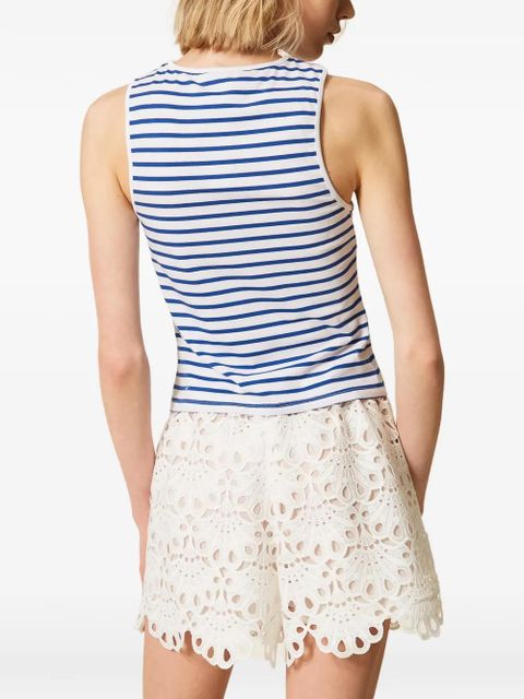 TWINSET striped tank top - White