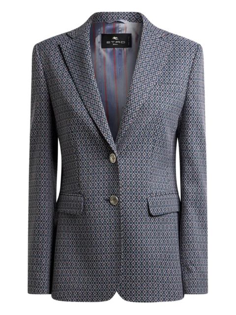ETRO single-breasted blazer - Blue - zdjęcie produktu nr 1