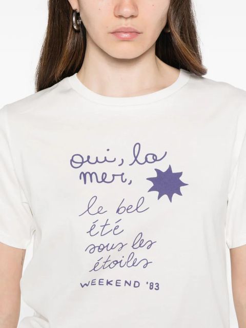 Weekend Max Mara Wkdpantera graphic-print T-shirt - White