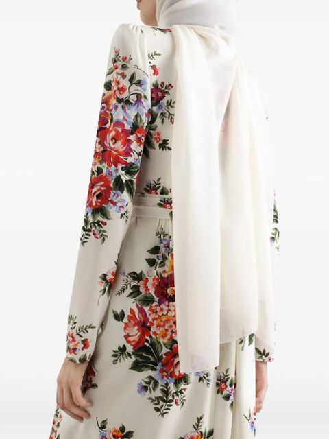 Dolce & Gabbana flower bouquet-print maxi dress - White