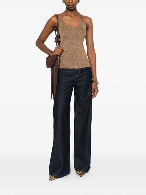 TWINSET ribbed vest top - Gold - zdjęcie produktu nr 2