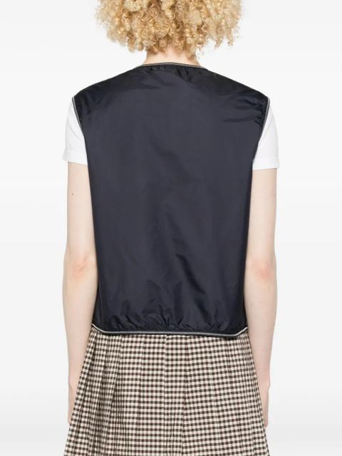 Moncler Alshain zip gilet - Blue