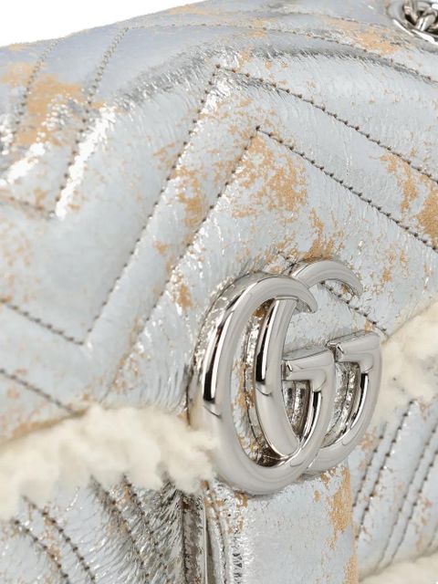 Gucci small GG Marmont shoulder bag - Silver