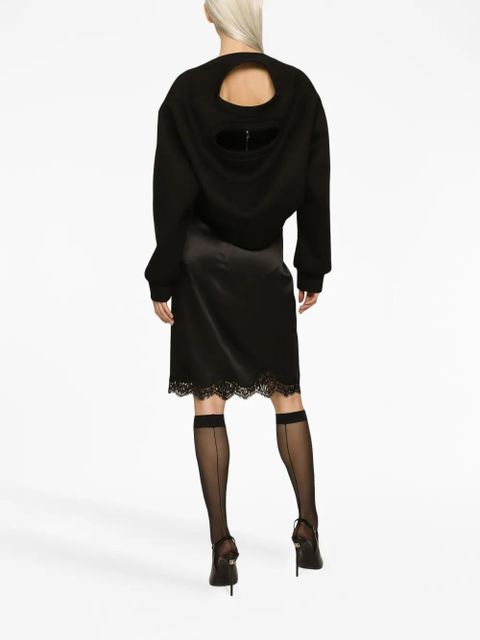 Dolce & Gabbana bonded-seam semi-sheer corset - Black - zdjęcie produktu nr 2