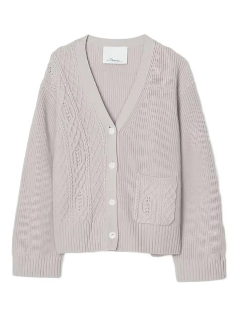 3.1 Phillip Lim cable-knit pocket cardigan - Neutrals - zdjęcie produktu nr 1
