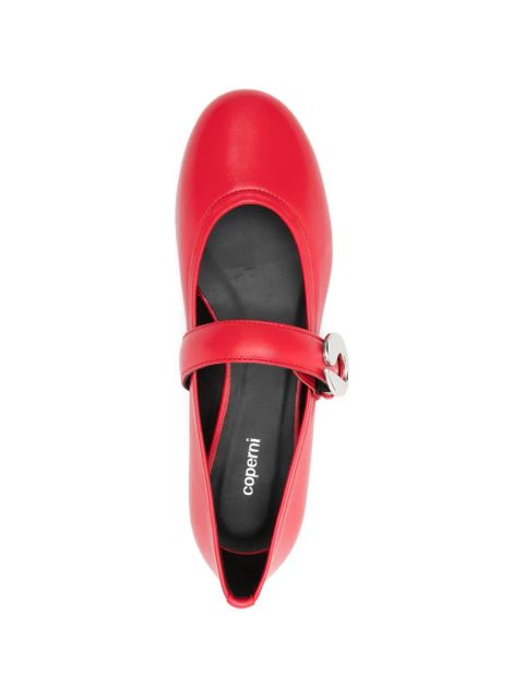 Coperni belt flat pumps - Red