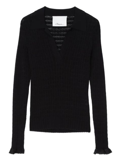 3.1 Phillip Lim ribbed-knit sweater - Black - zdjęcie produktu nr 1