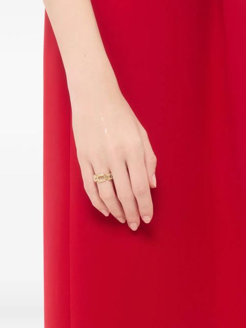 Valentino Garavani Ovalette metal and Swarovski® crystal ring - Gold - zdjęcie produktu nr 2