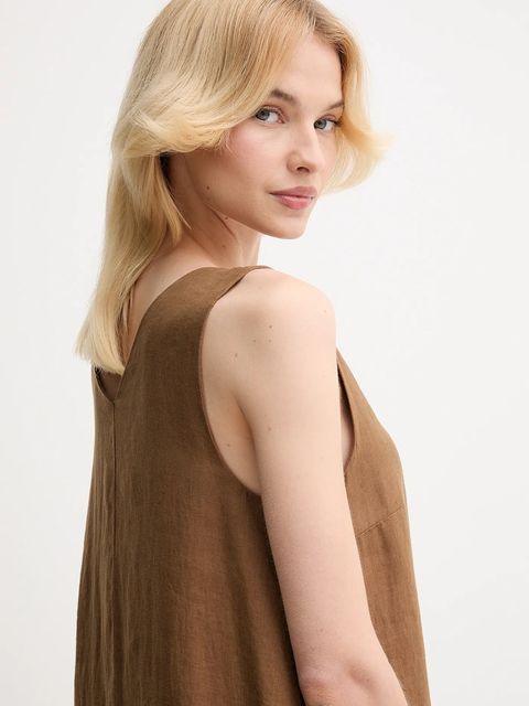 United Colors of Benetton sukienka lniana